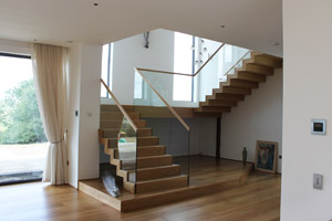 Oak Zig-zag stairs by 3rdEdition, Swindon, Wiltshire